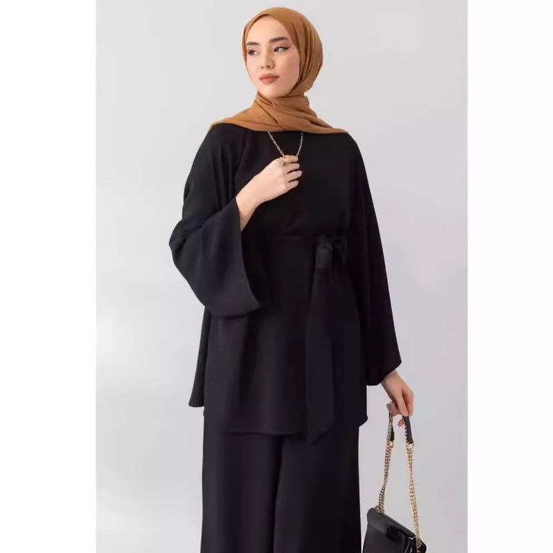 Women's Long Sleeved Trousers Two Piece Suit Elegant Daily Commuting Suit_voghion.com