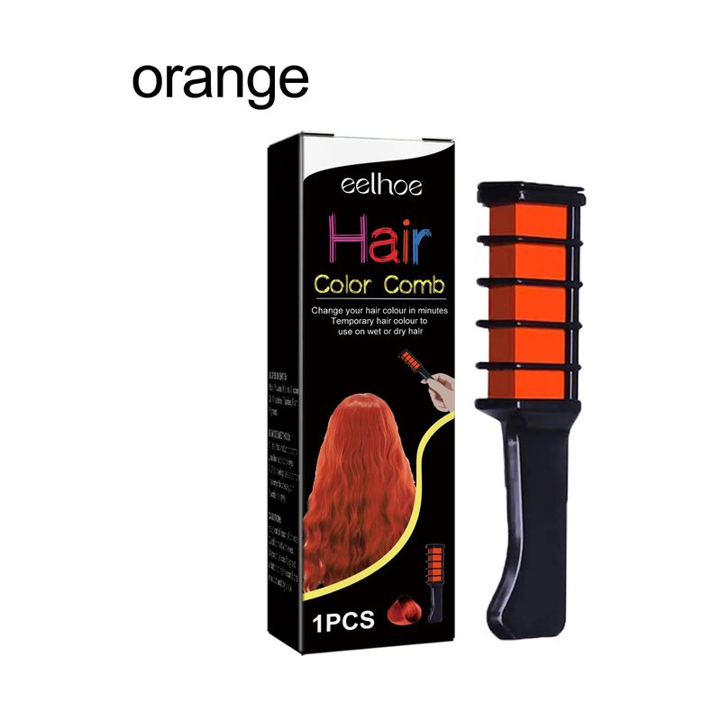 EELHOE Delicato temporaneo, capelli, nessun danno al cuoio capelluto, facile cambio di colore dei capelli, massaggio del cuoio capelluto pettine da parrucchiere_voghion.com