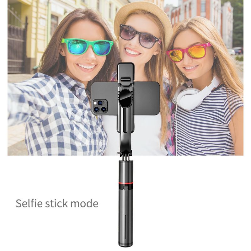 L12D Bluetooth-afstandsbediening Afneembare invullicht Statief Selfie Stick Telefoonhouder_voghion.com