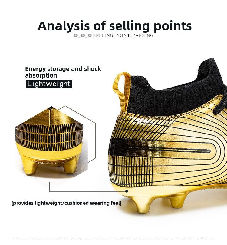 Large Size New Men's Breathable High-top Long And Short Nails Football Shoes Grass Training Shoes Football Shoes_voghion.com