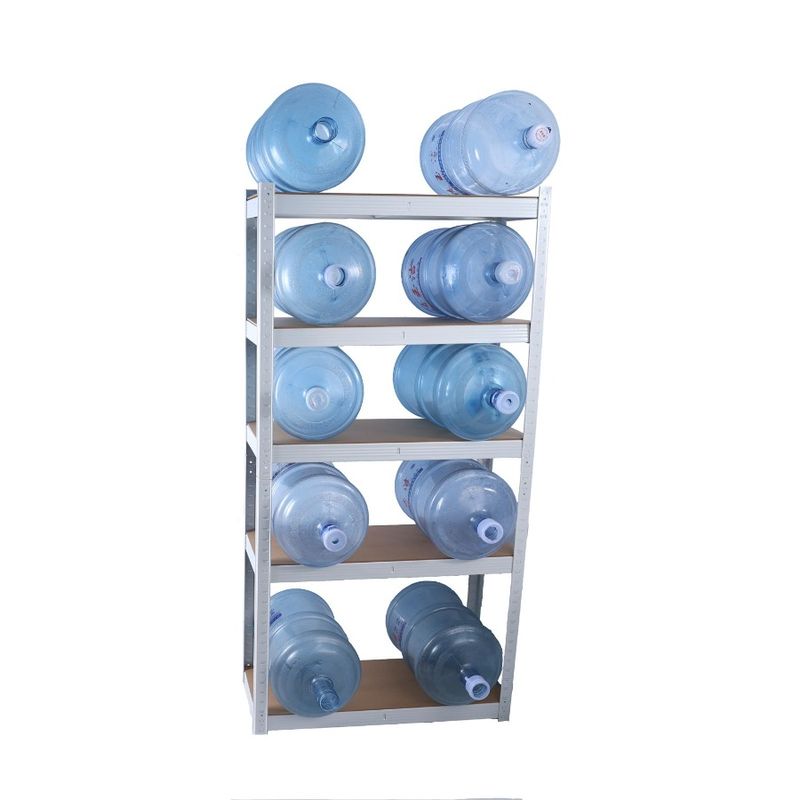 Scaffali per organizzazione Unità 5 ripiani pesanti bianchi per garage Scaffali per stoccaggio di utilità regolabili Scaffale per servizio Scaffale multiuso in metallo laminato_voghion.com