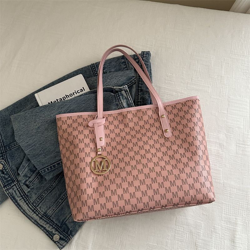 Borsa da ascellare grande da donna Do&thin - Borsa a tracolla alla moda per lavoro e uso quotidiano, morbida pelle PU con doppi spallacci_voghion.com