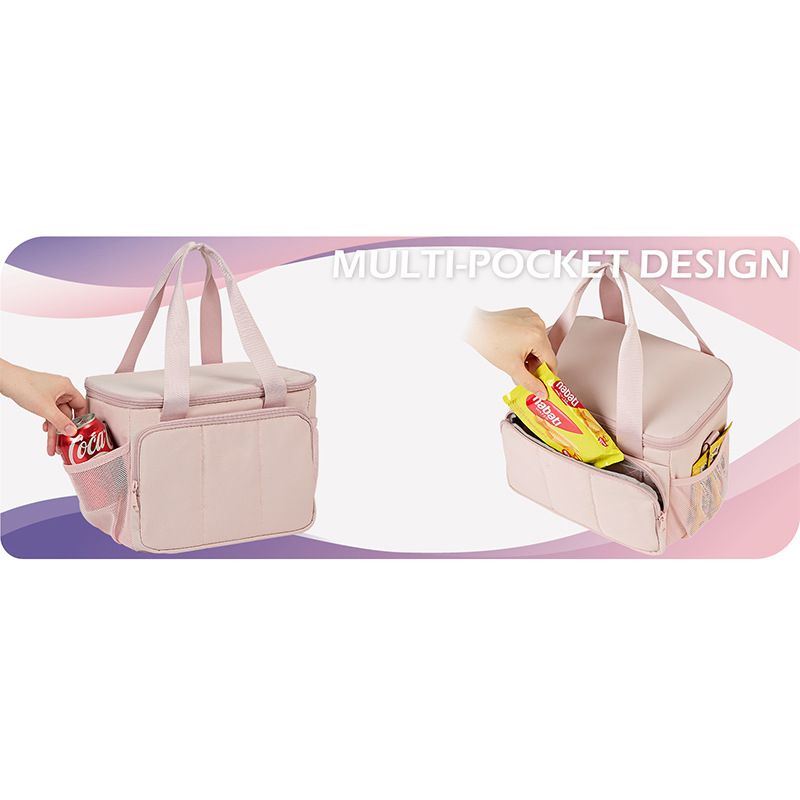 Borsa termica per il pranzo per lavoro e picnic – Borsa termica pieghevole leggera con tracolla, mantiene i pasti freschi – Design moderno e minimalista_voghion.com