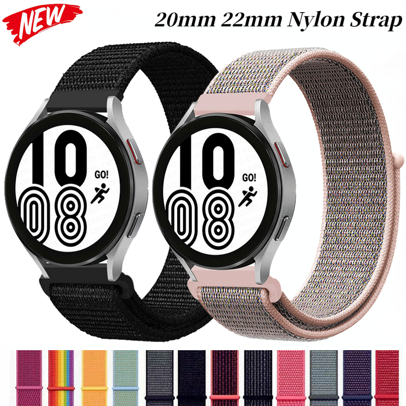 20mm 22mm cinturino in nylon per Samsung Galaxy Watch 5/4/3 40mm 44mm 5 Pro Huawei Watch GT3-2 cinturino cinturino Amazfit GTS/GTR Band_voghion.com
