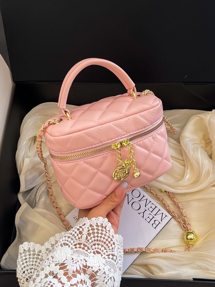 Summer Mini For Women 2024 New Fashion Quilted Handbag Shoulder Versatile Crossbody Chain Bag_voghion.com