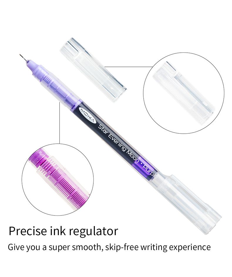 Stylos roller à encre gel liquide Moka à pointe fine de 0,5 mm – Lot de 9 couleurs vives pour la prise de notes, les croquis et les projets artistiques_voghion.com