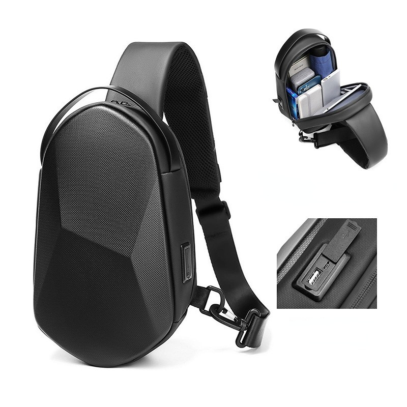 Τσάντα στήθους, ανδρική πολυλειτουργική επιχείρηση, αθλητικά, ταξίδια, χιαστί τσάντα με έναν ώμο_voghion.com