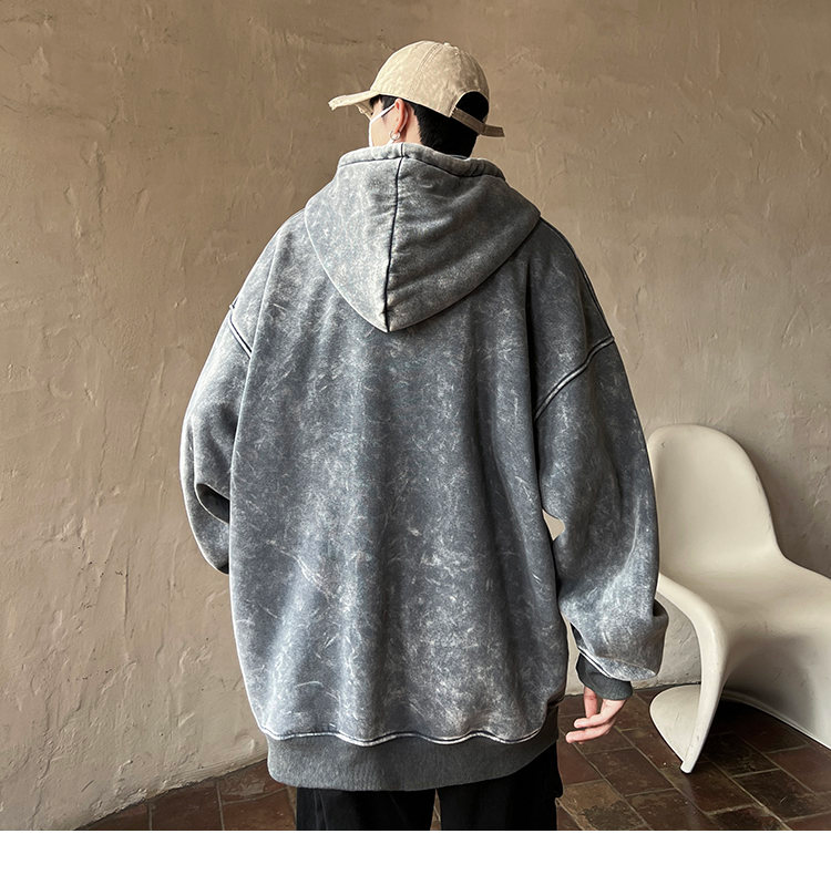 Sweat-shirt à capuche japonais pour hommes, grande taille, lourd, de haute qualité, modèle régulier, nouvelle collection 2024_voghion.com