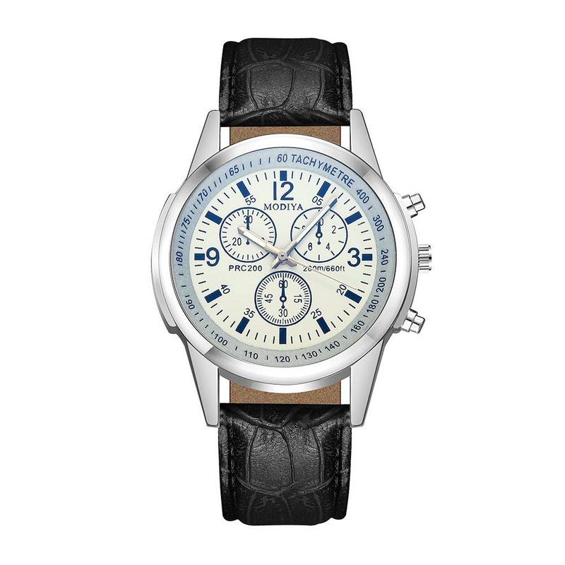 Herren Lederarmband Digitaluhr Luxus Six Pin Herrenuhr Business Casual Uhr_voghion.com