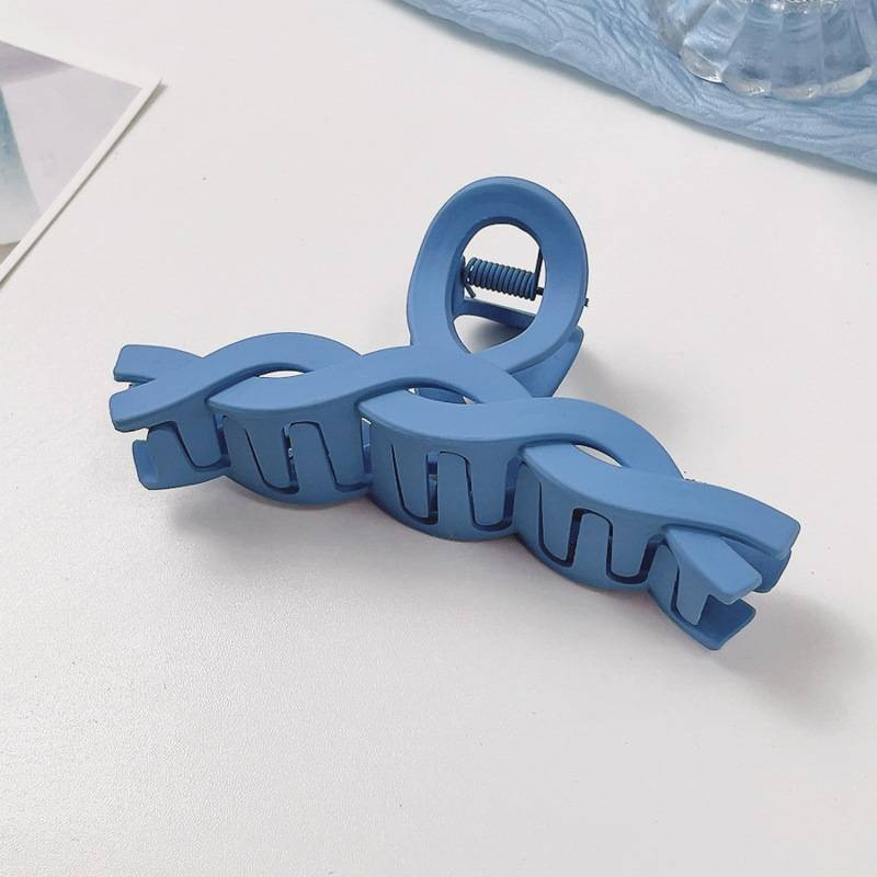 Elegante blaue Haarspange für Frauen, modische französische elegante Haarspangen, koreanische Haarklammern, Haarnadeln für Mädchen, Haar-Accessoires_voghion.com