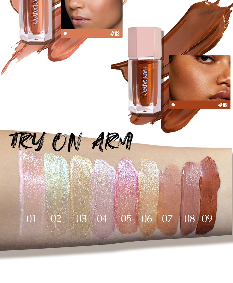 Highlighter Face Shadow Pearl Brightening Liquid Lidschatten-Flüssigkeit_voghion.com