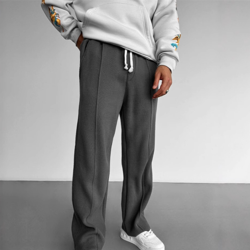 Men's Clothing Men's Casual Solid Color Jogging Pants Fitness Drawstring Pants Suitable For Sports And Casual Wear Sweatpants_voghion.com