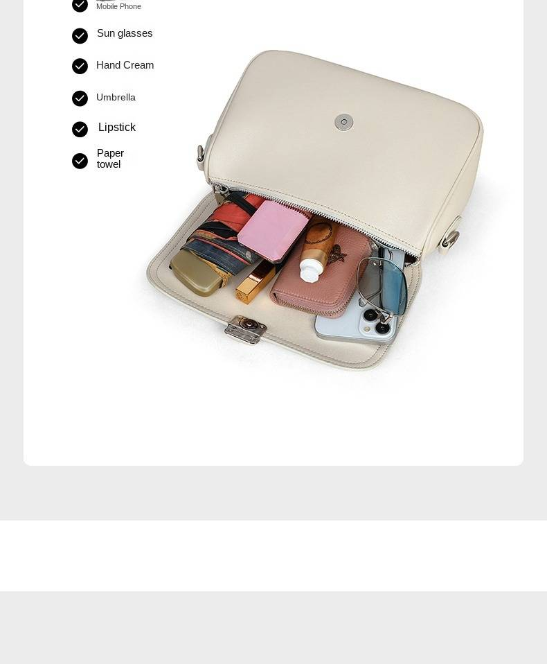 VINEY Bag Ladies 2025 Nuova Estate Piccola Borsa Quadrata Vera Pelle Borsa da Donna Borsa da Pendolare di Alta Qualità Borsa a Tracolla_voghion.com