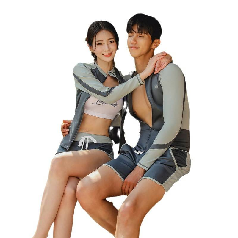 Trajes de buceo, protección solar para hombres y mujeres, secado rápido, dos piezas, manga larga, pantalones largos, trajes de snorkel, trajes de baño, surf_voghion.com