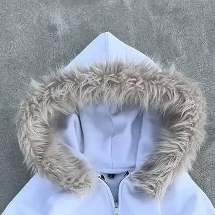 Edgy Print Hooded Cardigan – Oversized Zip-Up Streetwear (Black/White, S-XXXL)_voghion.com