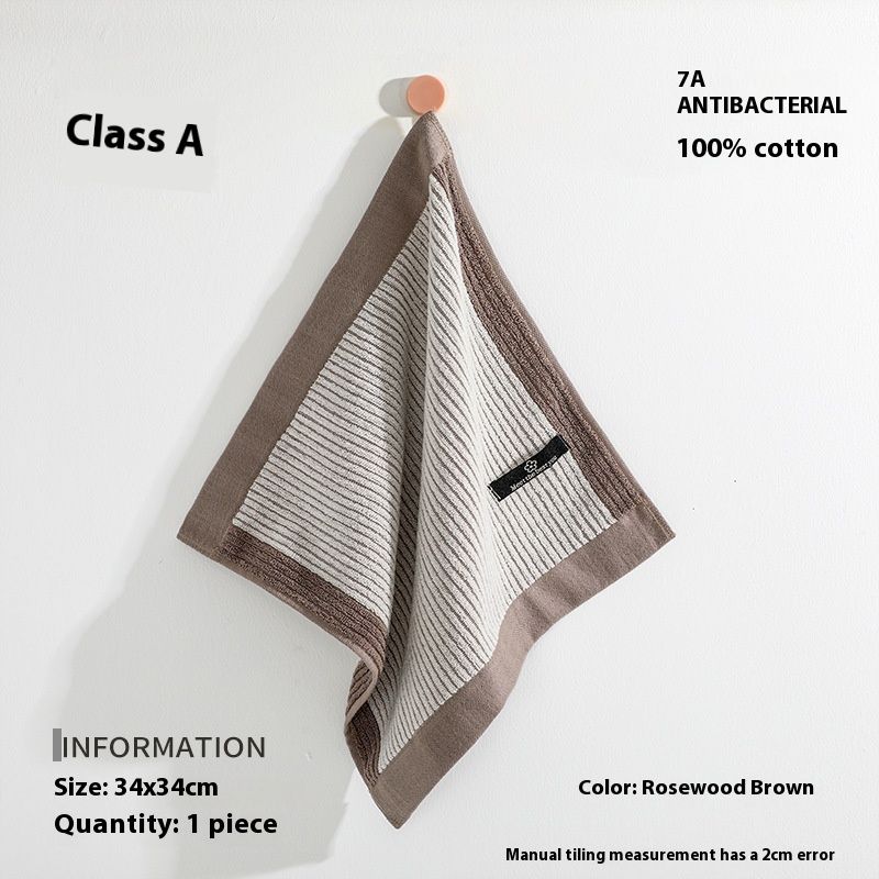Premium Pamuklu Yüz Havlusu – 34x34 cm Yumuşak ve Hızlı Kuruyan Kare Havlu, 7A Antibakteriyel Korumalı – Hipoalerjenik ve Ultra Emici_voghion.com