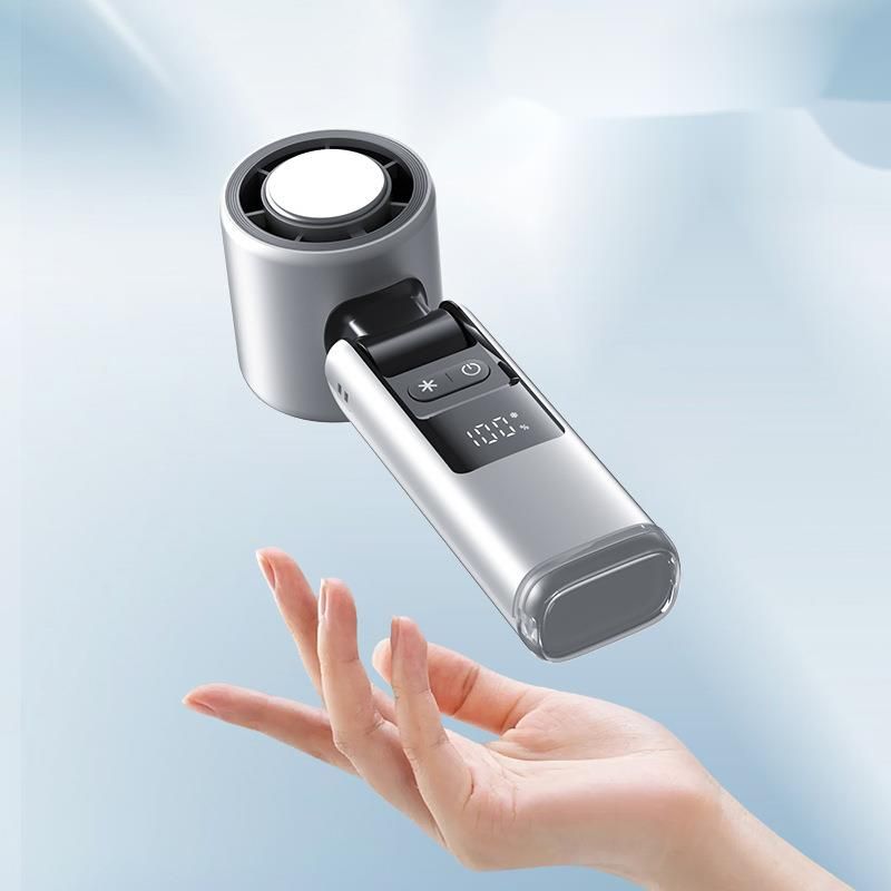 2025 New Model 100-Speed High-Speed Handheld Mini USB Rechargeable Foldable Portable Turbo Fan_voghion.com