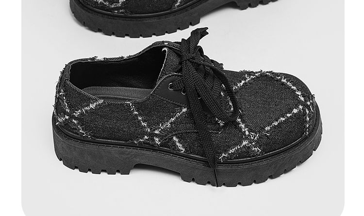 Original Niche Trendy Derby-Schuhe mit dicker Sohle_voghion.com