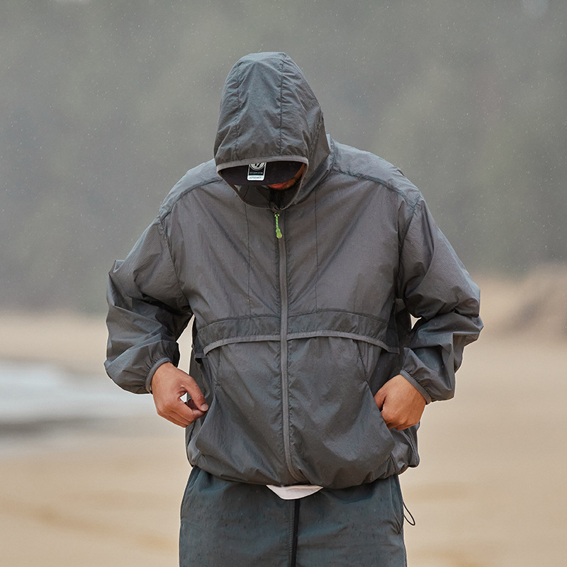 MERCURY 3M UV resistant hooded suit, splash proof skin UPF50+cool and lightweight work clothes, sun protection suit for men_voghion.com