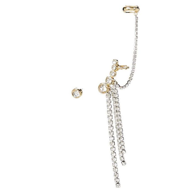 Boucles d'oreilles minimalistes à pampilles et strass, accessoires irréguliers pour femmes_voghion.com