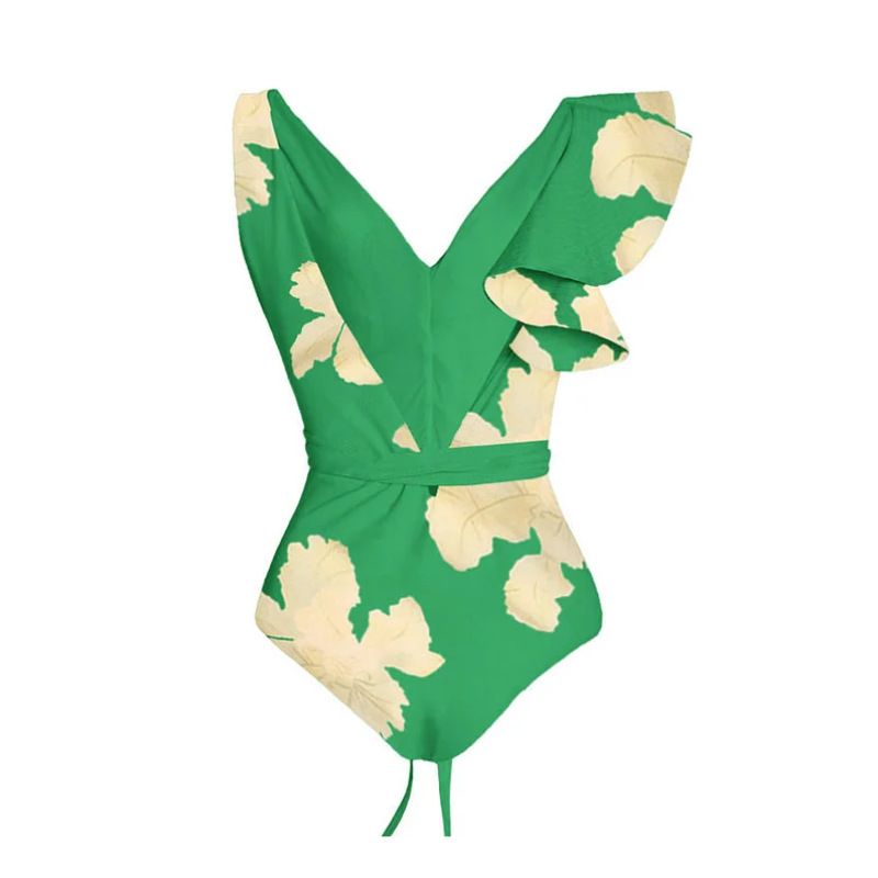 Stilvolles einteiliges Badeanzugset für den Strandurlaub für Damen_voghion.com