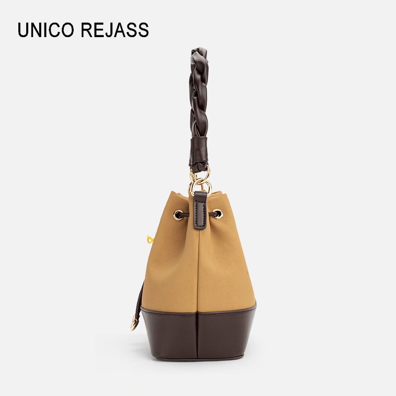 Nuova borsa a mano in pelle lucida per donna, borsa a secchiello, borsa a tracolla leggera di lusso di alta gamma_voghion.com