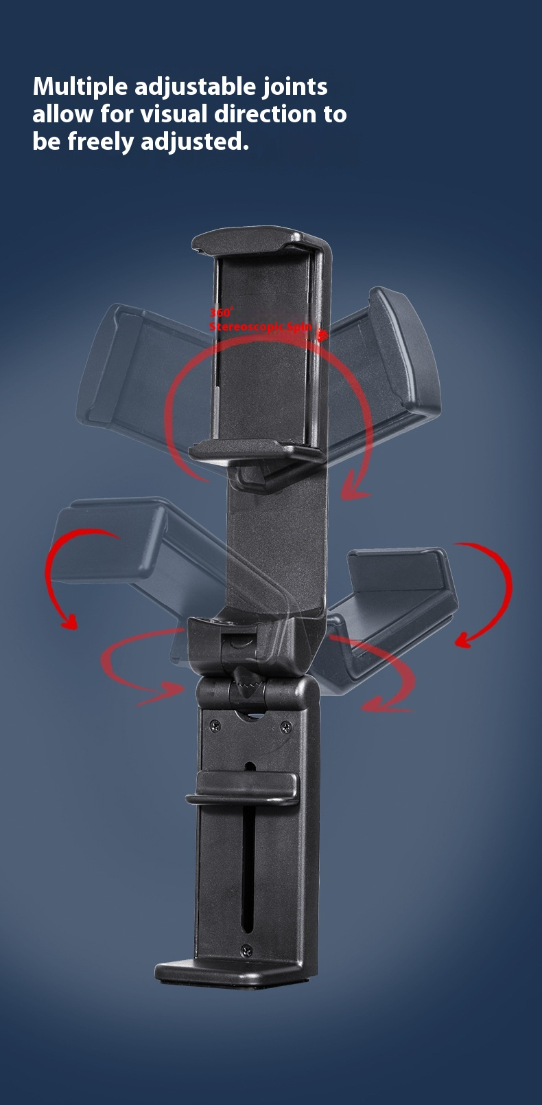 Best-Selling Travel Phone Stand - Foldable 360° Rotating Desktop Clip-On Stand For Lazy Viewing & On-the-Go Use_voghion.com