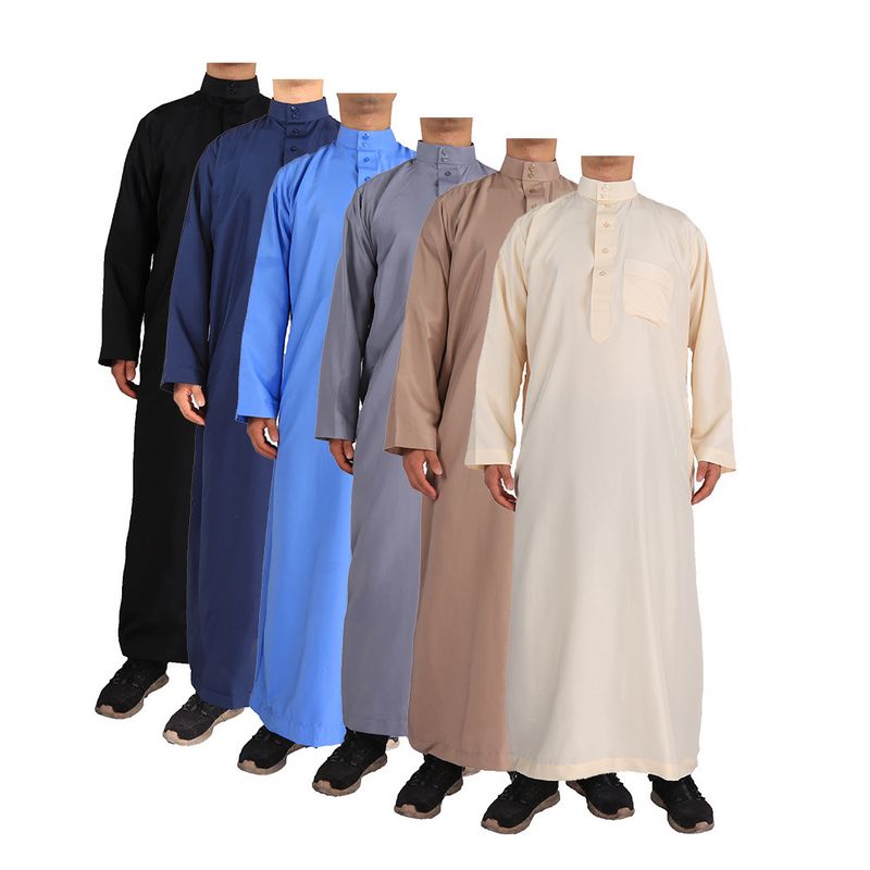 Men's Clothing Robe Men's Robe Long Gown Men's Long Gown_voghion.com
