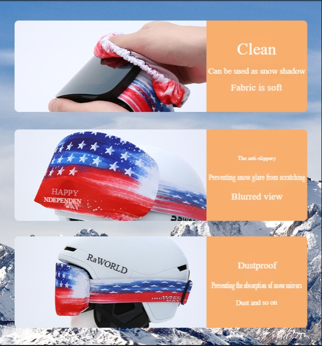 Unisex Children's ski goggles Large spherical glasses Cocker goggles/double anti-fog_voghion.com