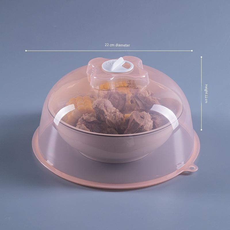 Spritzschutz für die Mikrowelle, BPA-freier Kunststoff-Lebensmitteldeckel mit Dampföffnungen, wiederverwendbarer, hitzebeständiger Deckel für Schüsseln und Teller, transparent_voghion.com