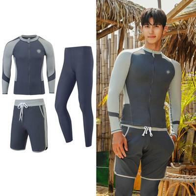 Trajes de buceo, protección solar para hombres y mujeres, secado rápido, dos piezas, manga larga, pantalones largos, trajes de snorkel, trajes de baño, surf_voghion.com