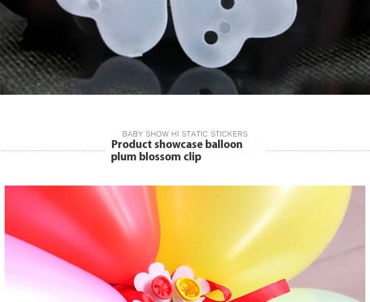 5-in-1 Wedding Balloon Clips Set, Double Layer Plum Blossom Balloon Holder For Party Decorations, Plastic Balloon Clamps For Birthday_voghion.com