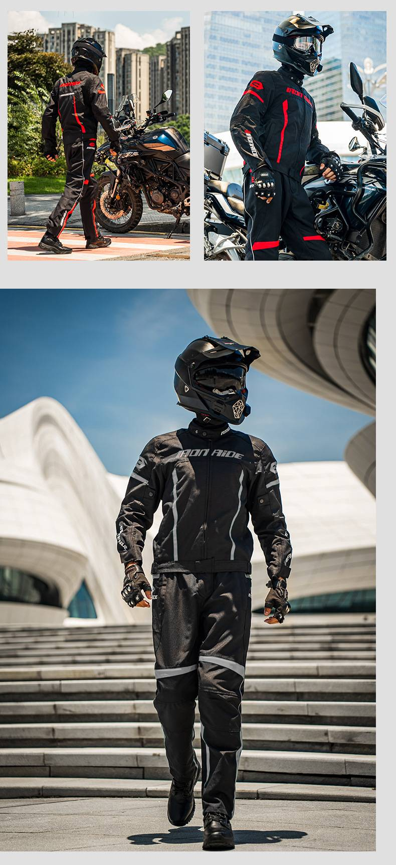 NOKO-Motorrad Reiten Kleidung Outdoor Atmungsaktiv Winddicht Wasserdicht Racing Anzug Jacke Off-road Fahrer Motorrad Kleidung_voghion.com