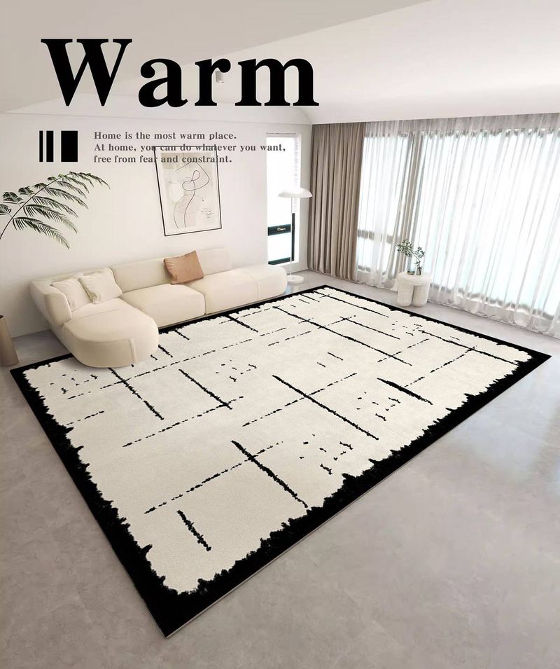 Bouclé-Teppich im französischen Stil – wasserdichte und rutschfeste Luxusmatte für Wohnzimmer, Schlafzimmer und Teeecke (80 x 120 cm bis 200 x 300 cm)_voghion.com