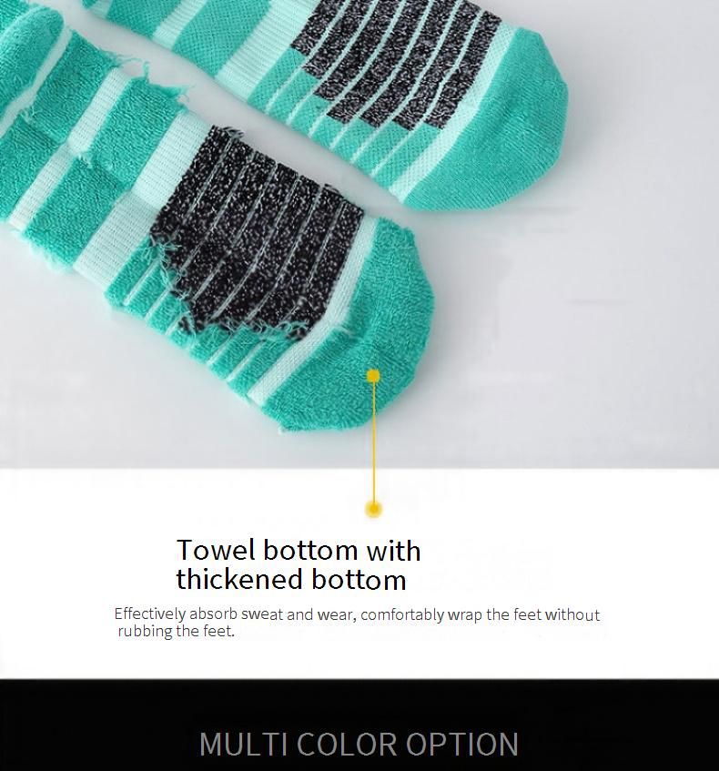 High-Cut Basketball Socks With Anti-Slip Cushioning & Breathable Gradient Design - Moisture-Wicking Performance Socks For Men & Women_voghion.com