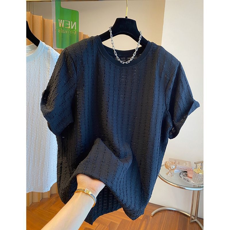 Maglietta corta da uomo, estiva, alla moda, casual, di alta qualità, con scollo rotondo, a mezza manica, stile sottile._voghion.com