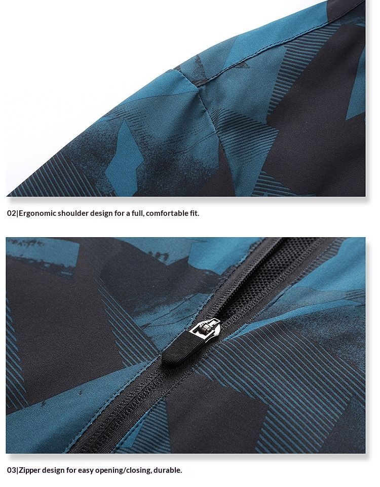 Pulse Sınır Ötesi Erkek İlkbahar ve Sonbahar Yürüyüş İnce Günlük Hızlı Kuruyan Rüzgar Geçirmez Açık Hava Sporları Kapüşonlu Ceket_voghion.com