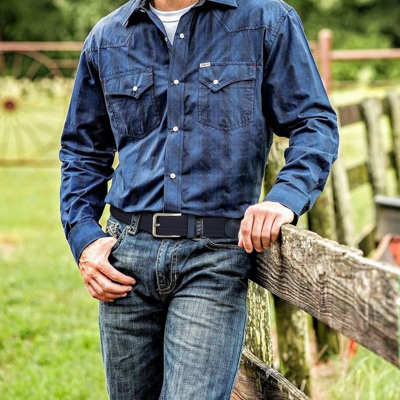 HOT 125cm Men's Elastic Belts Women'S Unisex Casual Woven for Outdoor Rock Climbing Training Work Paired with Jeans Belt_voghion.com