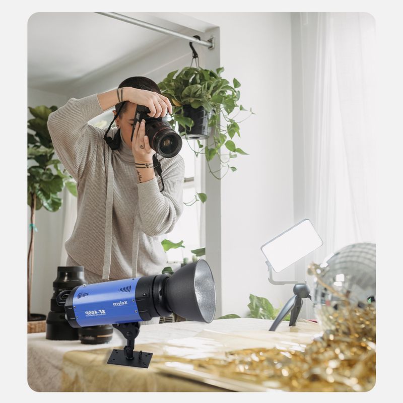 Support mural pour éclairage de studio photo Meking Mini support d'éclairage Plaque pour bébé 6 cm M11-027A Accessoires pour flash_voghion.com