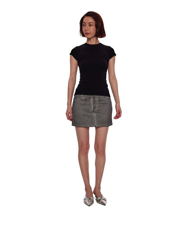 Women's Slim Fit Round Neck Short Sleeve T-Shirt - Breathable Cotton Blend Stretch Fabric, Casual & Versatile Basic Top For Everyday Wear_voghion.com