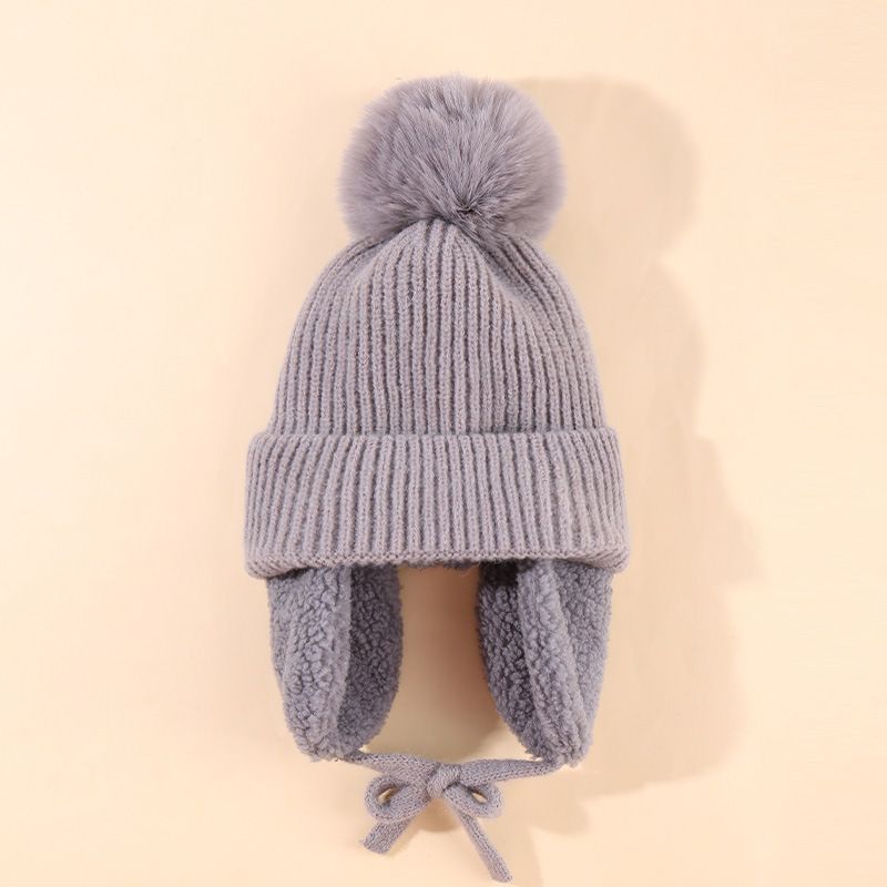 Abbigliamento per bambini Cappello per bambini lavorato a maglia Protezione per le orecchie del bambino e cappello in filo soffice_voghion.com