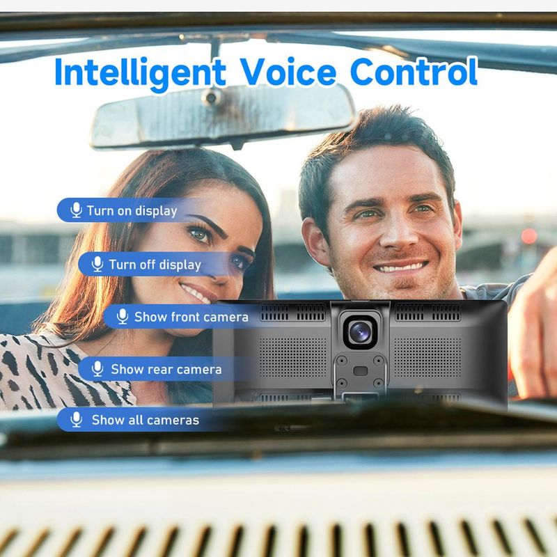 Odtwarzacz multimedialny samochodowy 9,3-calowy ekran HD Smart Bezprzewodowy odtwarzacz samochodowy Android Auto 2-drożne radio wideo Obsługa Wi-Fi z kartą 32g_voghion.com