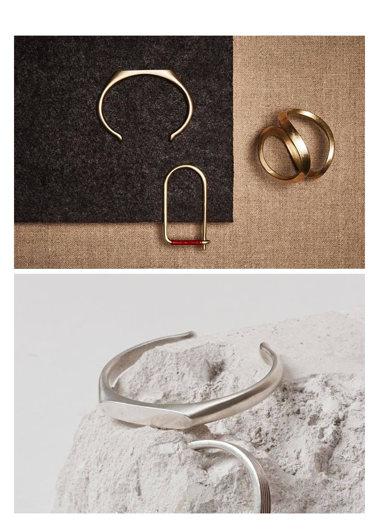 Vintage Paararmband aus Titanstahlguss für Männer und Frauen – minimalistischer, modischer offener Armreif mit einzigartigem facettiertem Design und Persönlichkeitsschliff_voghion.com