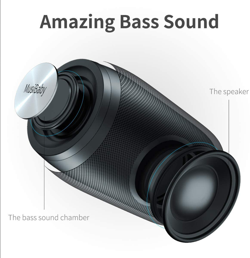 Bluetooth kõlarid, kaasaskantavad, veekindlad, juhtmevabad kõlarid, topelt sidumine, Bluetooth 5.0, valju stereo, kumisev bass, 1500 minutit mänguaega kodupeol_voghion.com