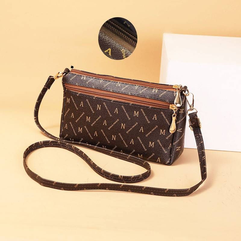 Borsa di design da donna di nuova tendenza borsa da donna Moda signora di mezza età madre confezione a tracolla per cellulare piccola borsa quadrata_voghion.com