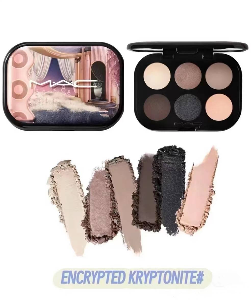 M.A.C CONNECT IN COLOUR, PALETTE DI OMBRETTI/ PALETTE FARD A PAUPIERES X6, PESO TOTALE PESO NETTO..22 02./6.25 g_voghion.com