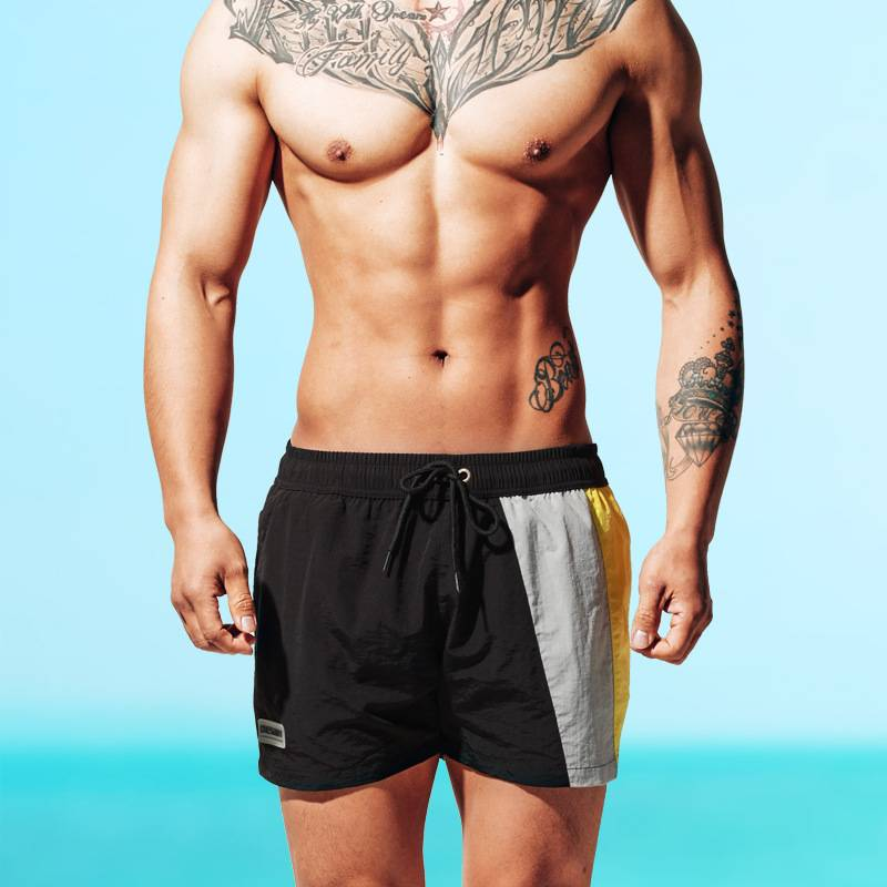 Men's Flat-angle Loose Swimming Trunks And Quick-drying Beach Pants_voghion.com