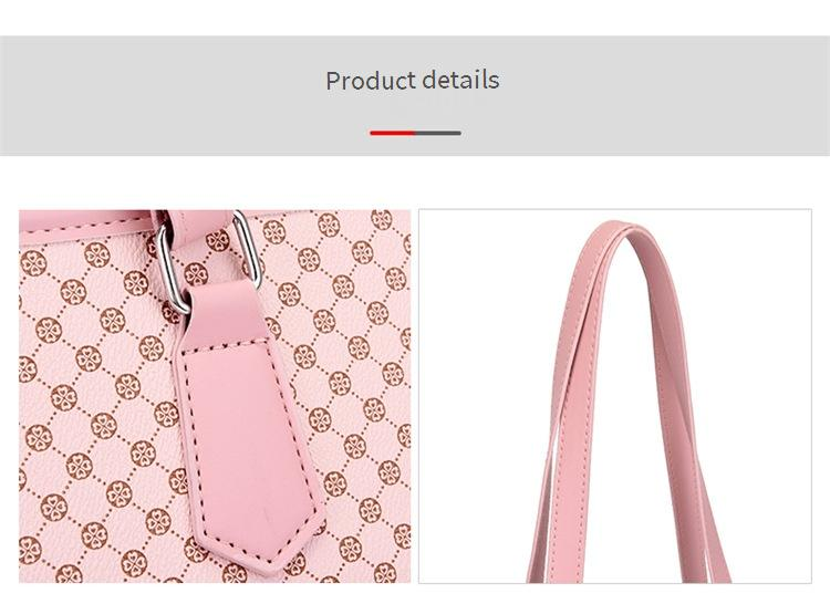 Women's Bag Fashion Printing Solid Color Large Capacity Large Capacity Mother And Child Bag Three Piece Handbag Shoulder Bag_voghion.com