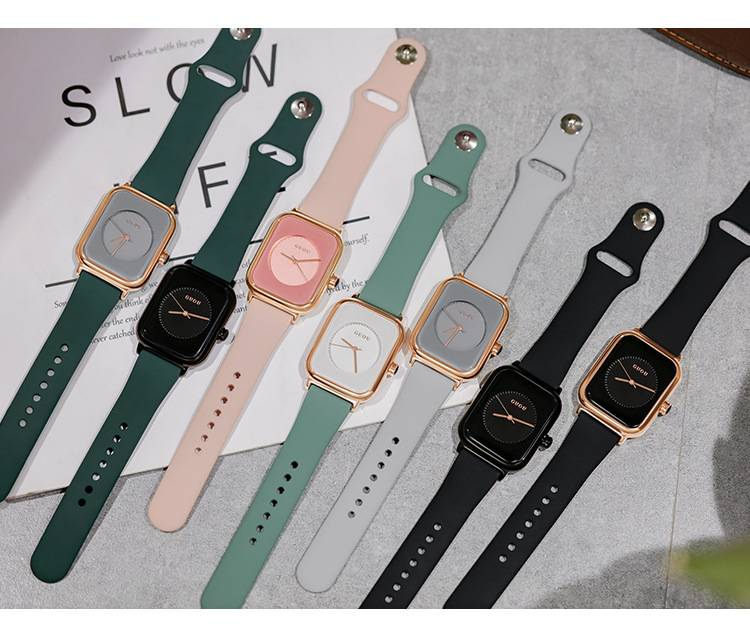 New Women's Watch GUOU New Simple Silicone Strap Women's Watch Fashion Sports Watch For Women_voghion.com