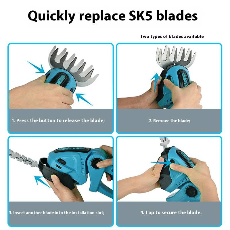 Taille-haie sans fil 24 V au lithium-ion - Léger, utilisable d'une seule main, avec lames à double action pour une taille précise du jardin et un entretien précis de la pelouse._voghion.com